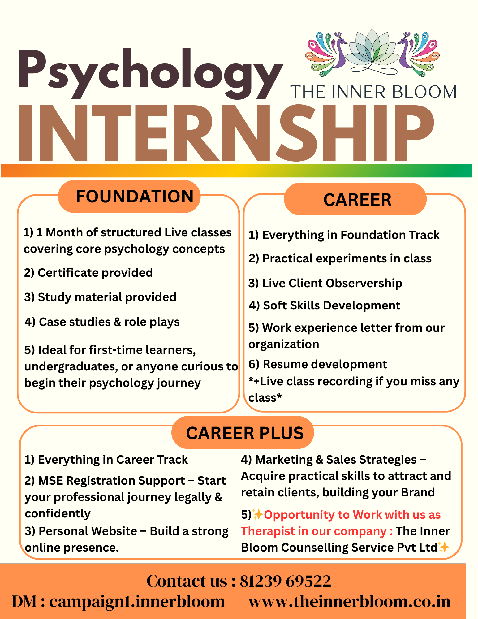 The Inner Bloom Internship – promotional